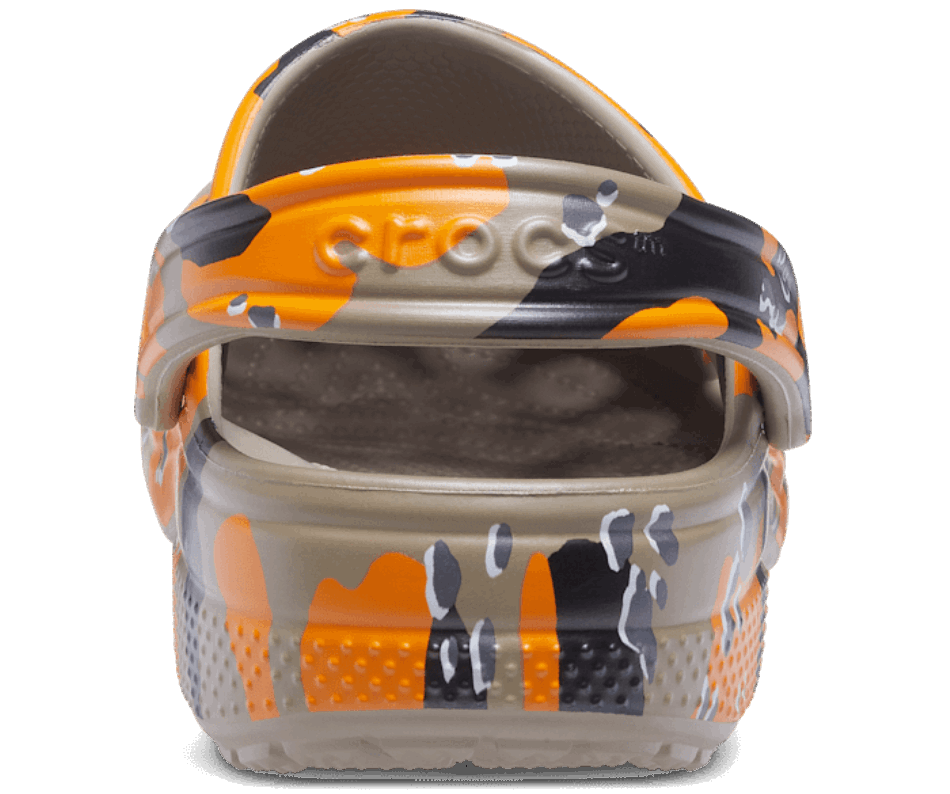 Crocs Classic Printed Camo Clog Orange Zing-Multi