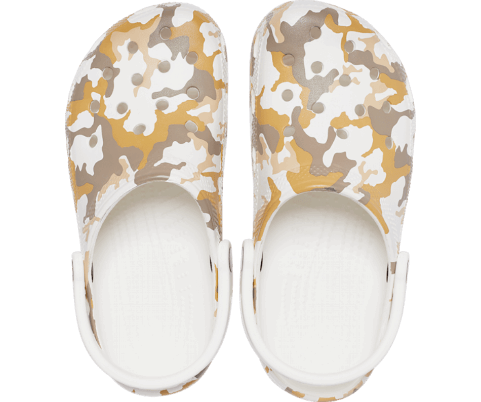 Crocs Classic Printed Camo Clog White-Multi