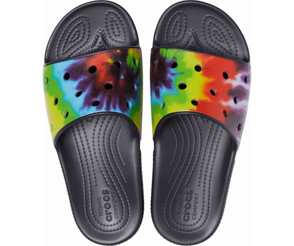Crocs Classic Tie-Dye Graphic Slide Multi