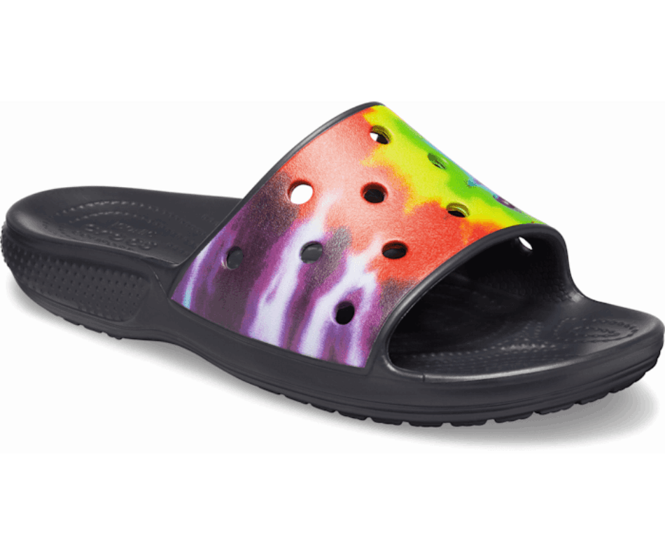 Crocs Classic  Tie-Dye Graphic Slide Multi