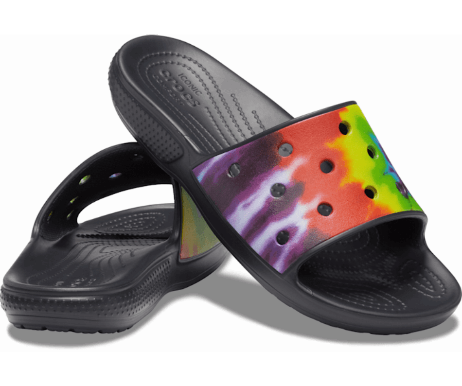 Crocs Classic  Tie-Dye Graphic Slide Multi