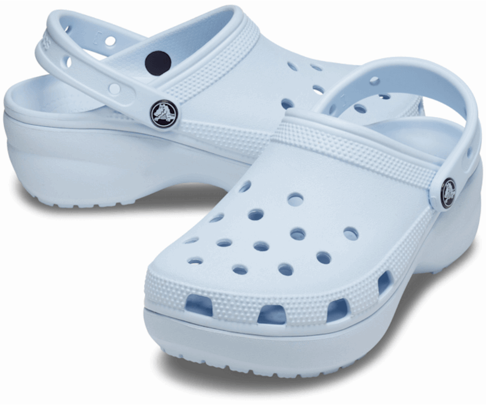 Crocs Women's Classic Platform Clog Mineral Blue