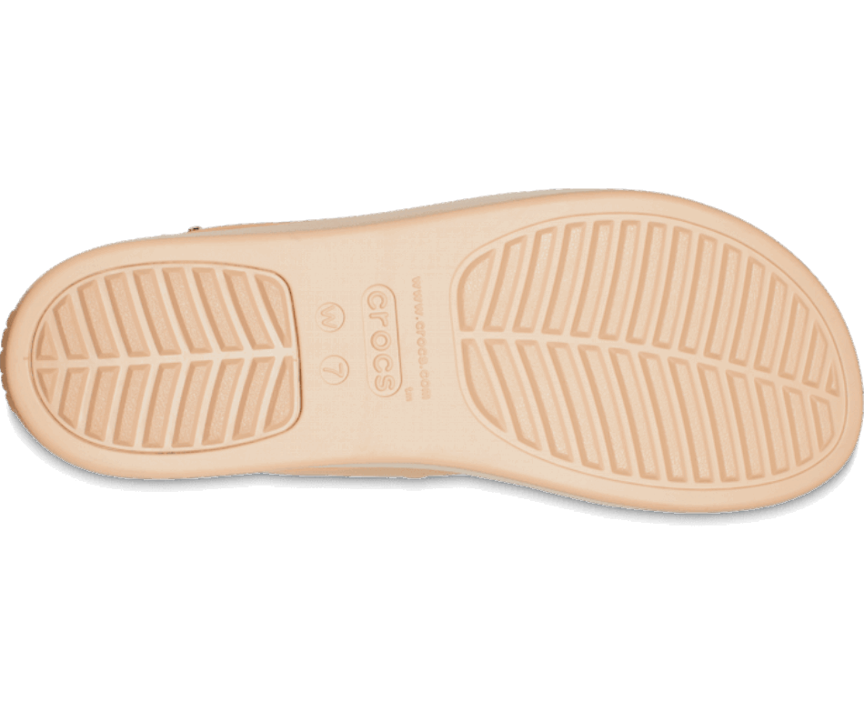 Crocs Women's  Brooklyn Strappy Low Wedge Chai