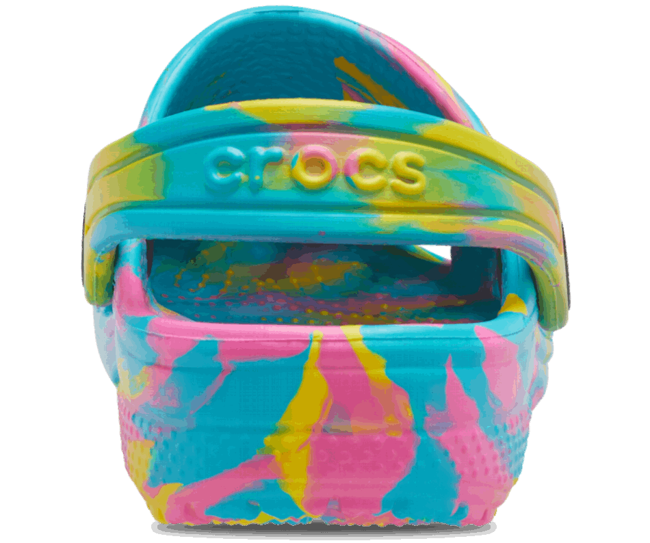 Crocs Toddler Classic Marbled Clog Digital Aqua-Multi