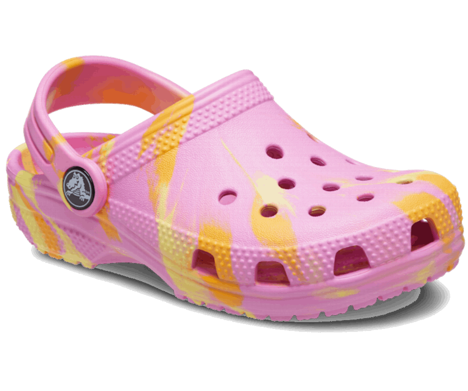 Crocs Toddler Classic Marbled Clog Taffy Pink-Multi