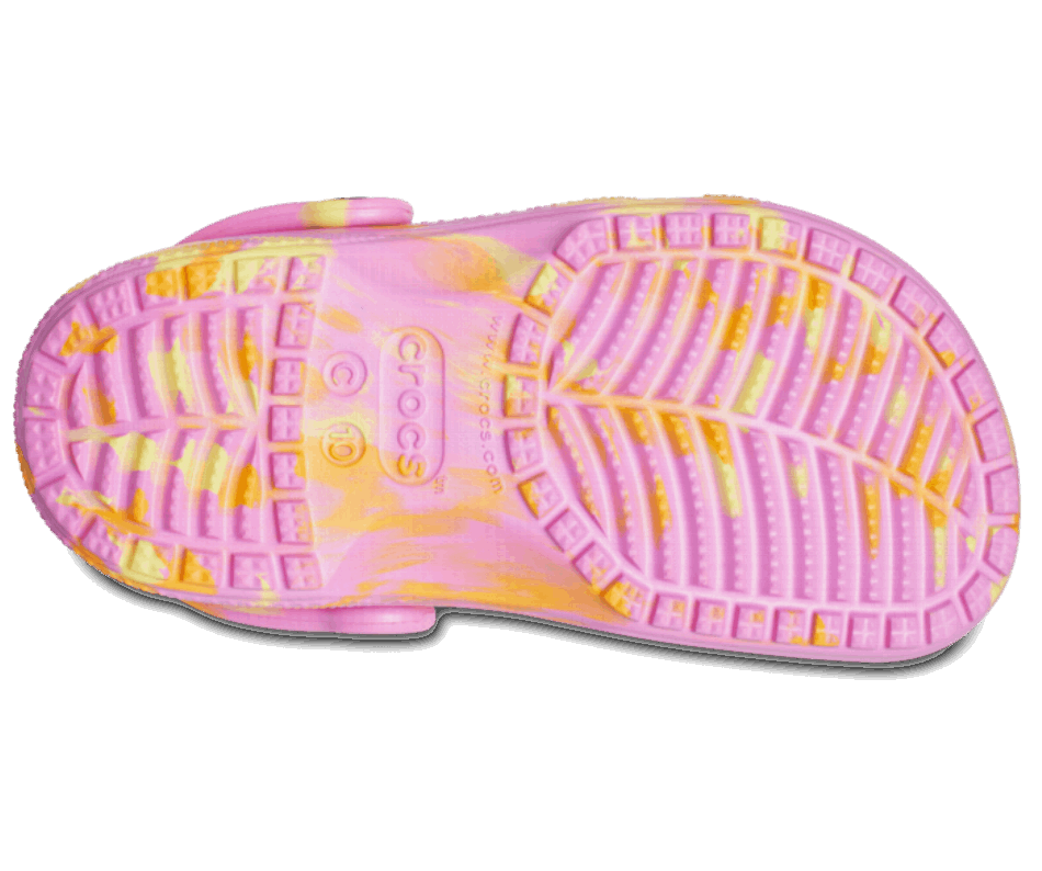 Crocs Toddler Classic Marbled Clog Taffy Pink-Multi