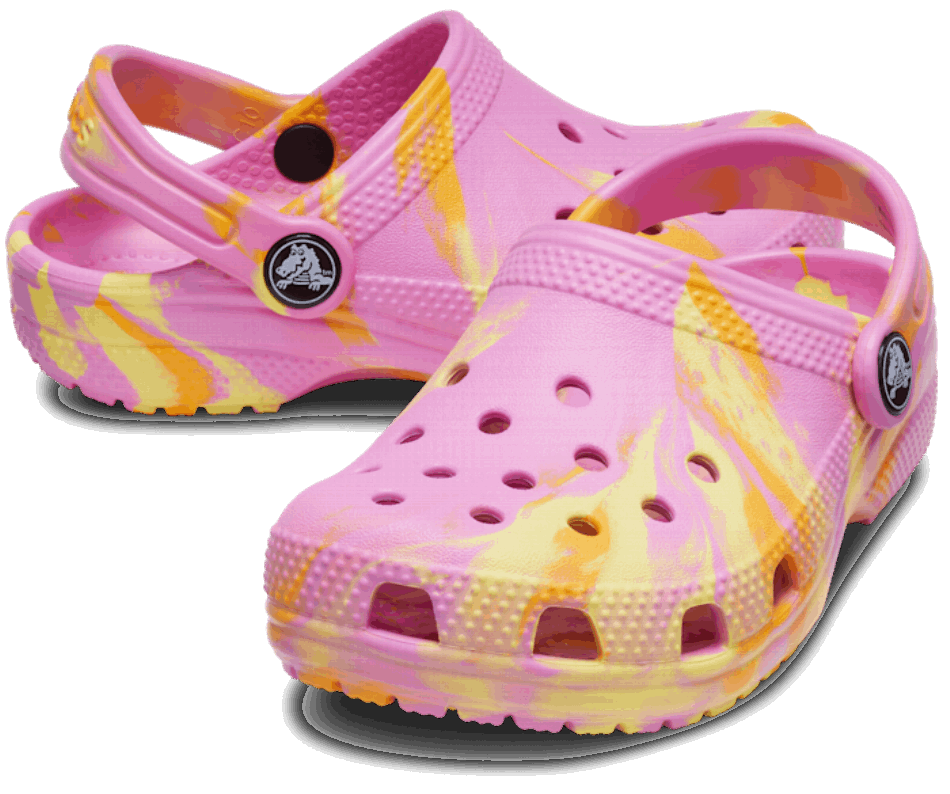 Crocs Toddler Classic Marbled Clog Taffy Pink-Multi