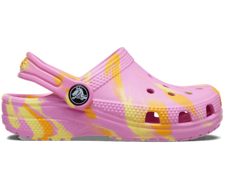 Crocs Toddler Classic Marbled Clog Taffy Pink-Multi