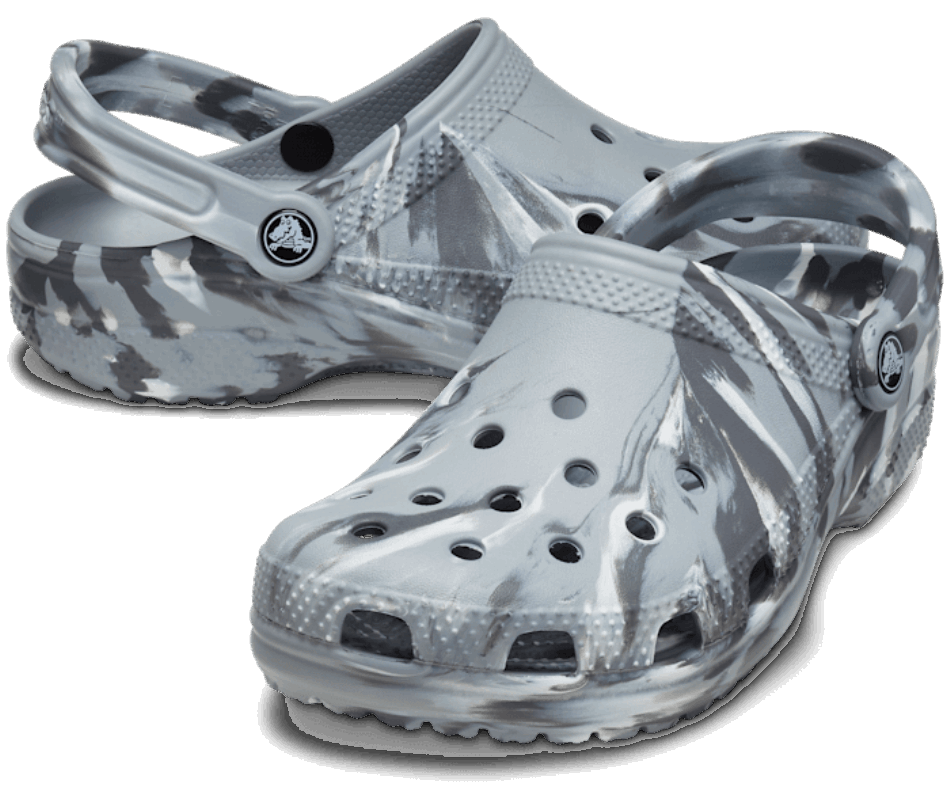 Crocs Classic Marbled Clog Light Grey-Multi