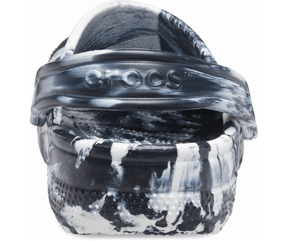 Crocs Classic Marbled Clog White-Black