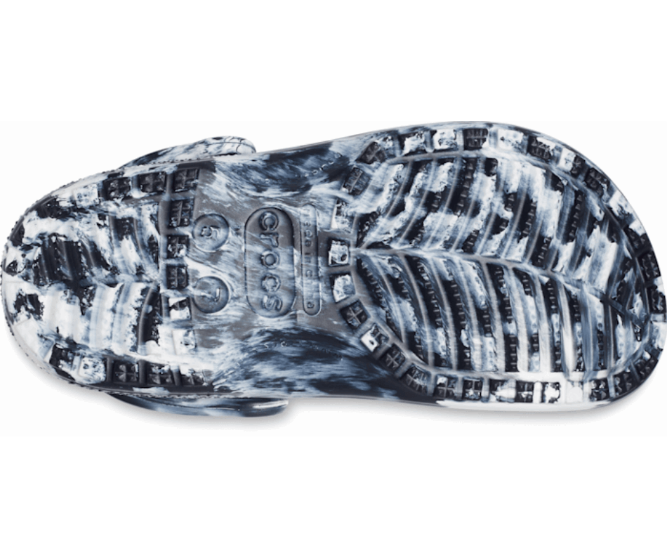 Crocs Classic Marbled Clog White-Black