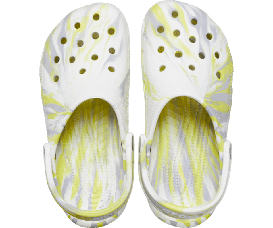 Crocs Classic Marbled Clog White-Microchip