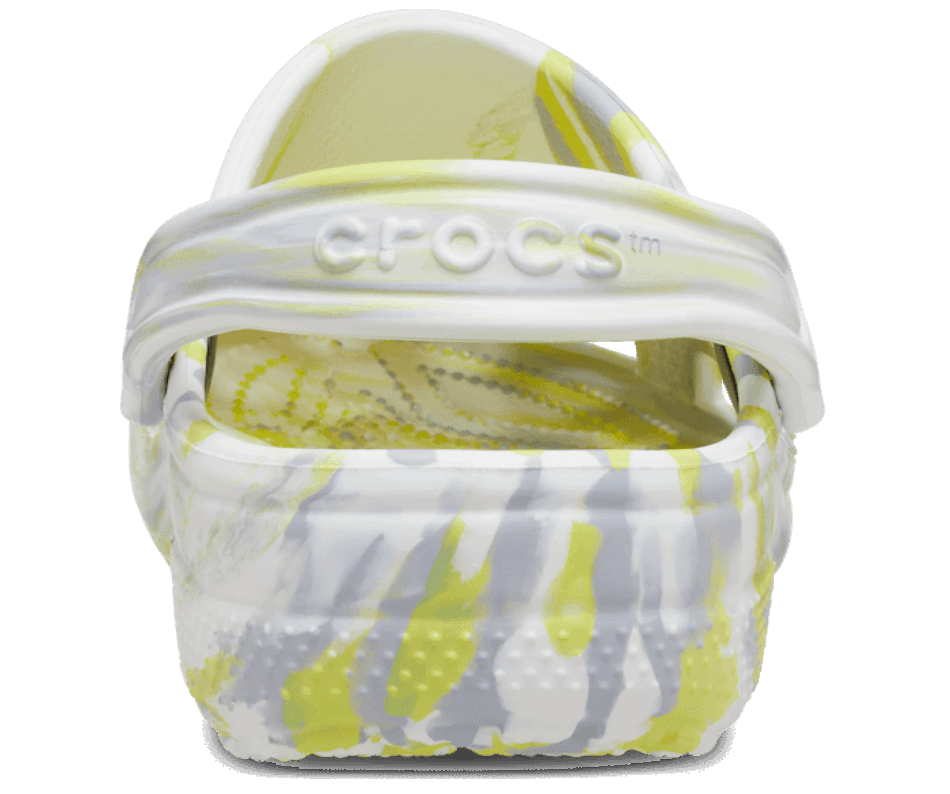 Crocs Classic Marbled Clog White-Microchip