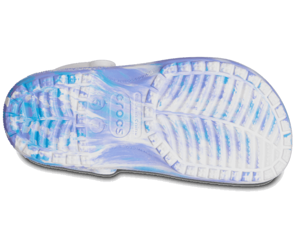 Crocs Classic Marbled Clog White-Oxygen