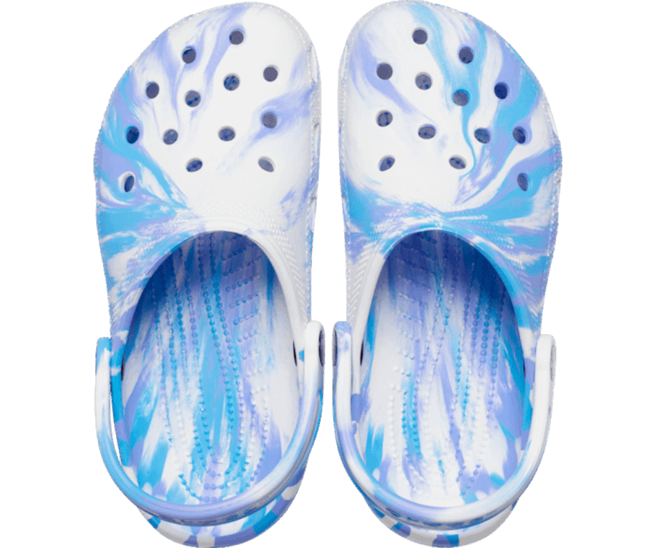 Crocs Classic Marbled Clog White-Oxygen
