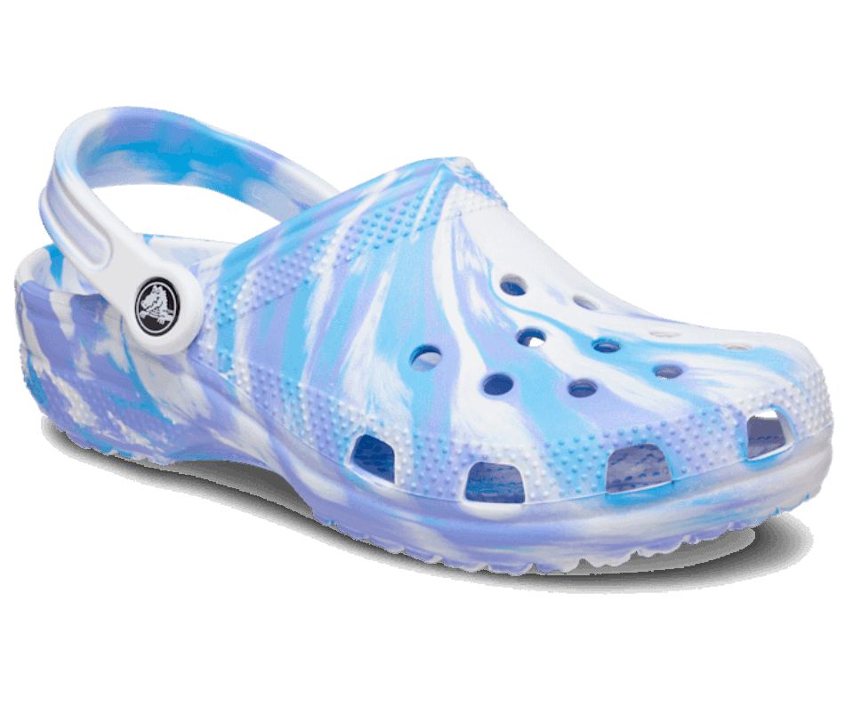 Crocs Classic Marbled Clog White-Oxygen