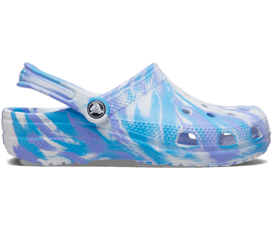 Crocs Classic Marbled Clog White-Oxygen