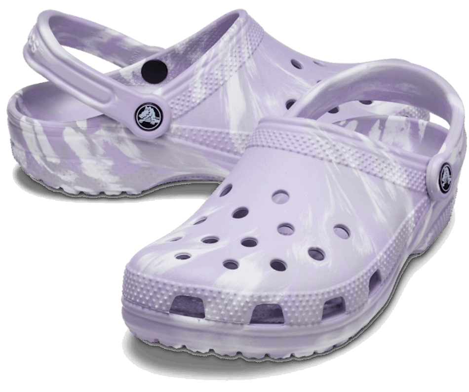 Crocs Classic Marbled Clog Lavender-Multi