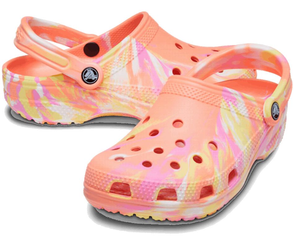 Crocs Classic Marbled Clog Papaya-Multi