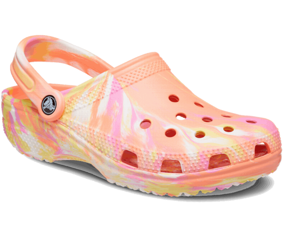 Crocs Classic Marbled Clog Papaya-Multi