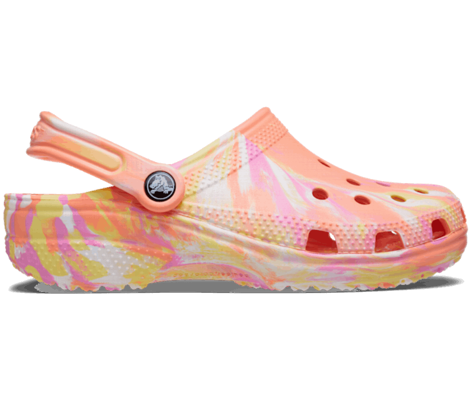 Crocs Classic Marbled Clog Papaya-Multi