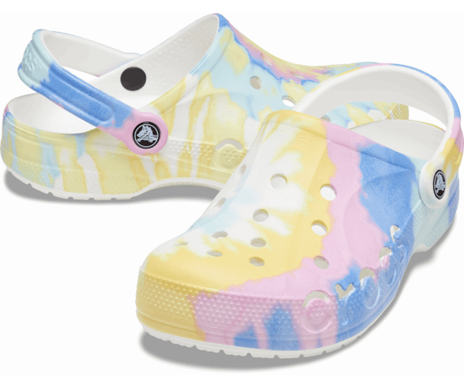 Crocs Baya Tie-Dye Clog White-Multi