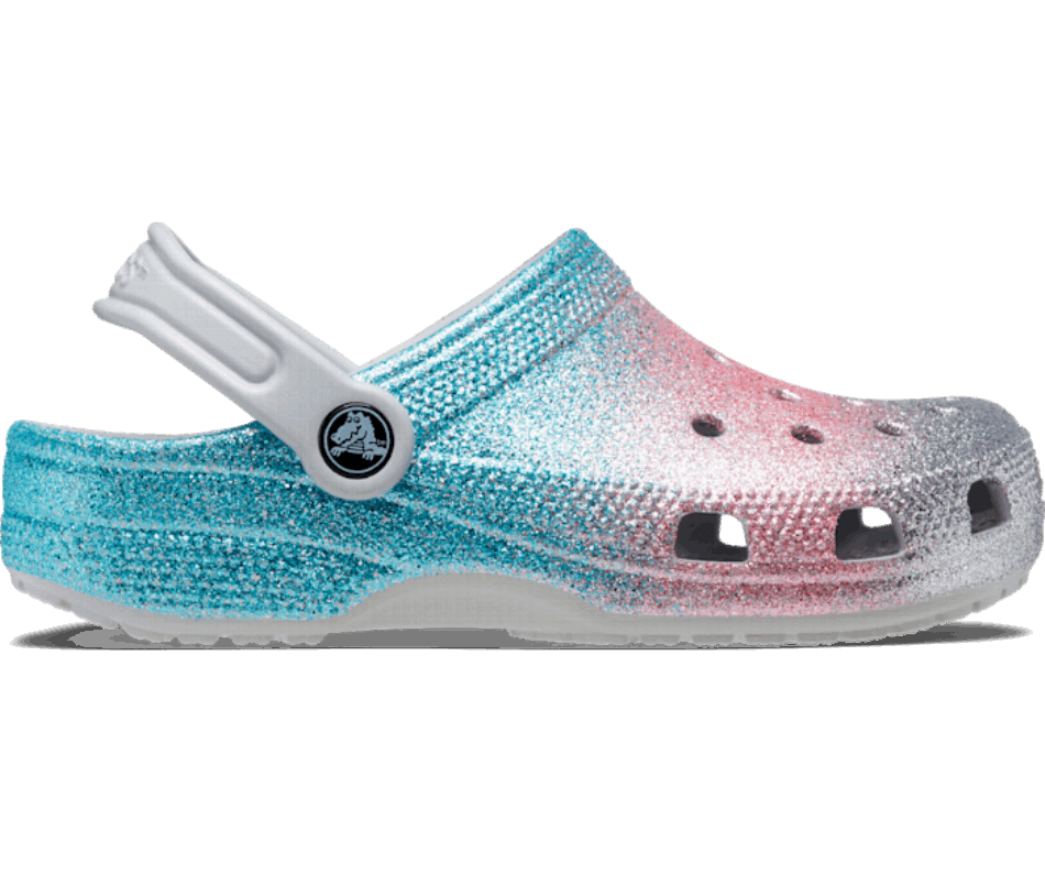 Crocs Toddler Classic Glitter Clog Shimmer-Multi