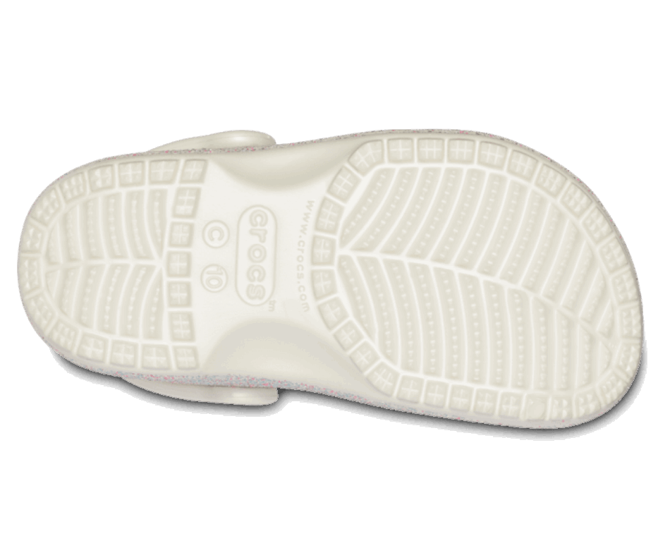 Crocs Toddler Classic Glitter Clog Oyster