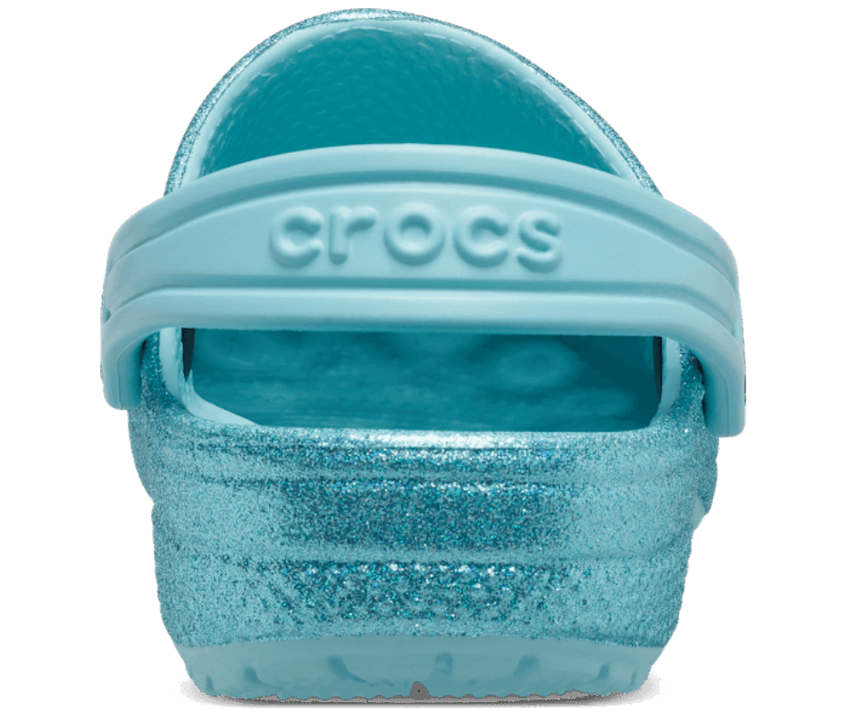 Crocs Toddler Classic Glitter Clog Pure Water