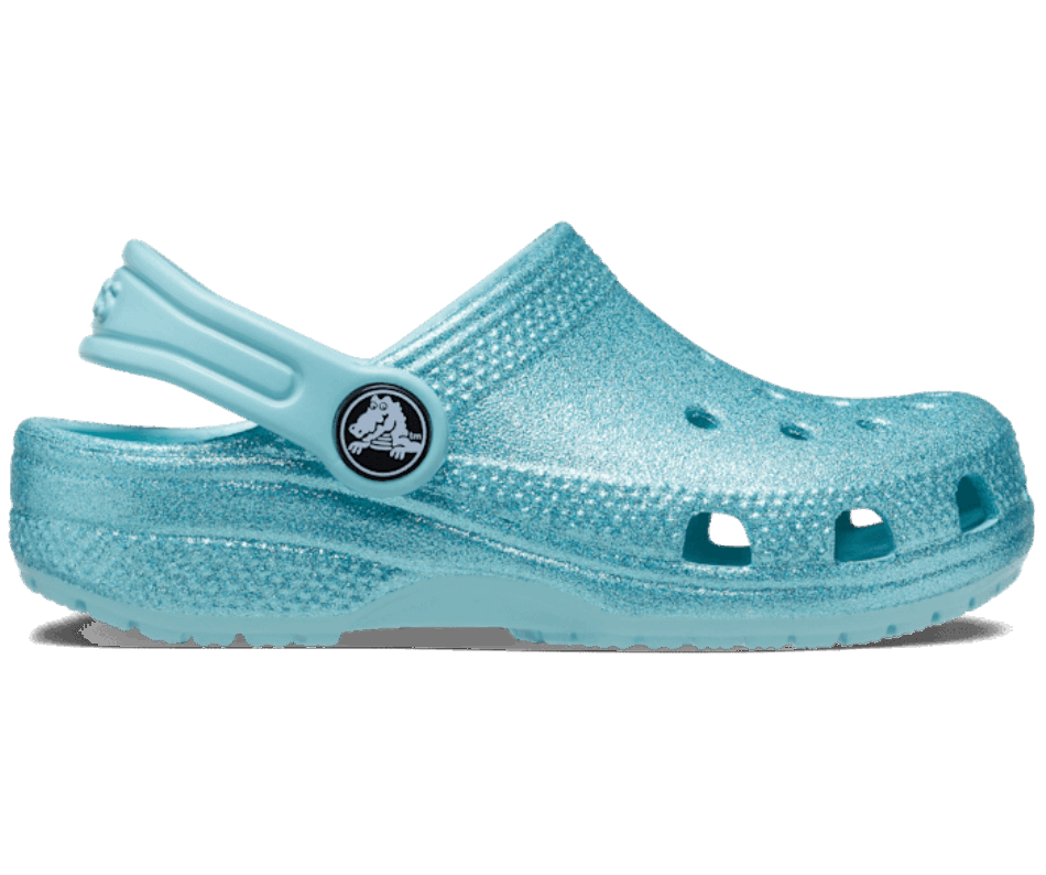 Crocs Toddler Classic Glitter Clog Pure Water