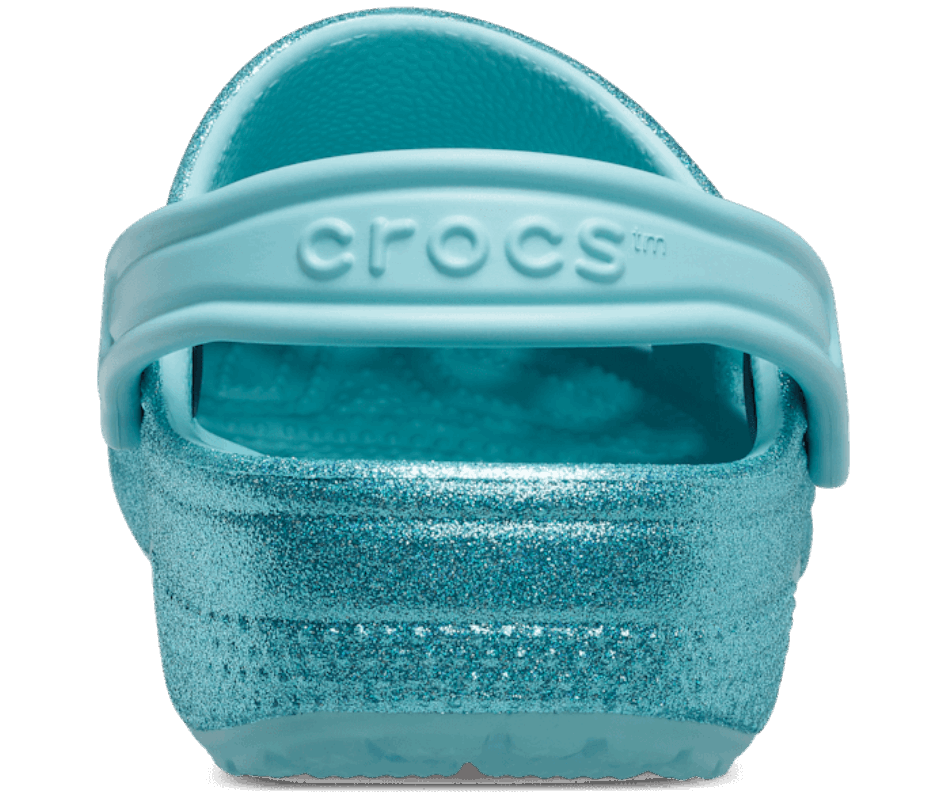Crocs Kids' Classic Glitter Clog Pure Water