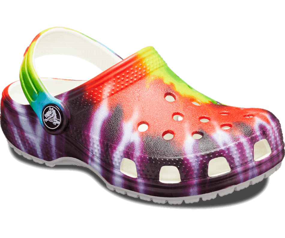 Crocs Toddler Classic Tie-Dye Graphic Clog Multi