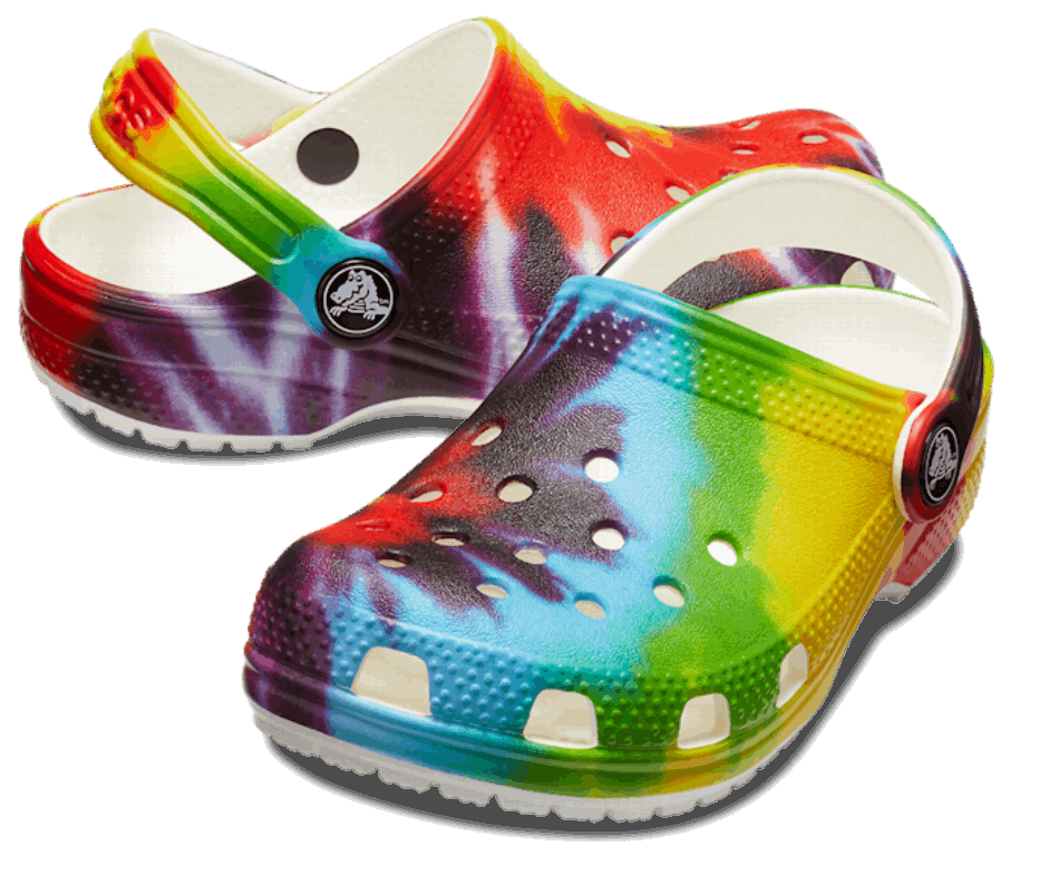 Crocs Toddler Classic Tie-Dye Graphic Clog Multi
