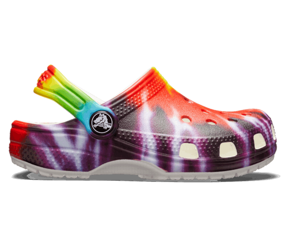 Crocs Toddler Classic Tie-Dye Graphic Clog Multi