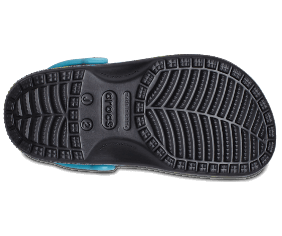 Crocs Kids' Classic Tie-Dye Graphic Clog Turq Tonic-Multi