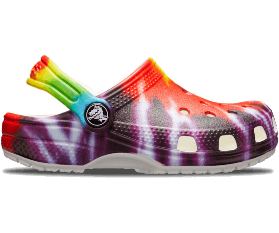 Crocs Kids' Classic Tie-Dye Graphic Clog Multi