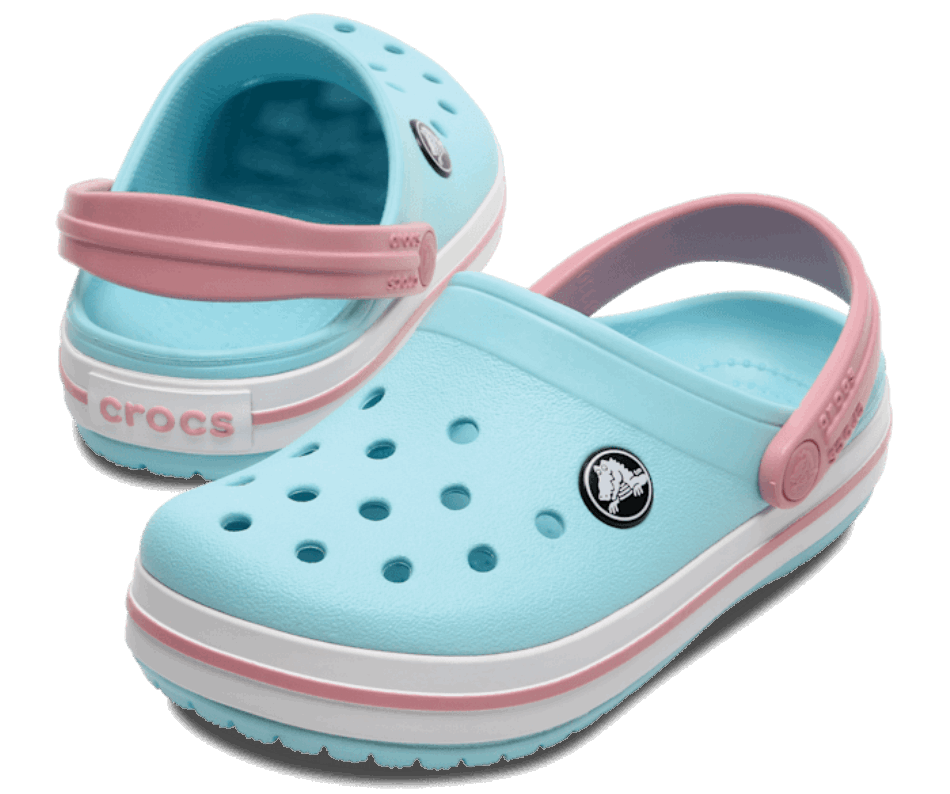 Crocs Toddler Crocband Clog Ice Blue-White