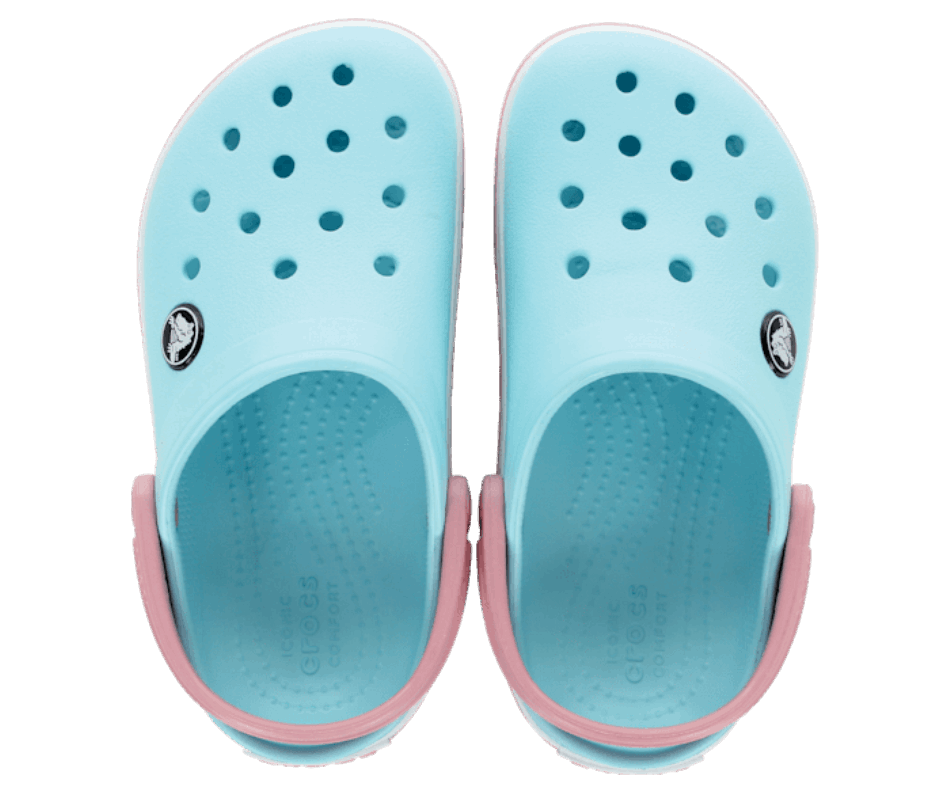 Crocs Toddler Crocband Clog Ice Blue-White