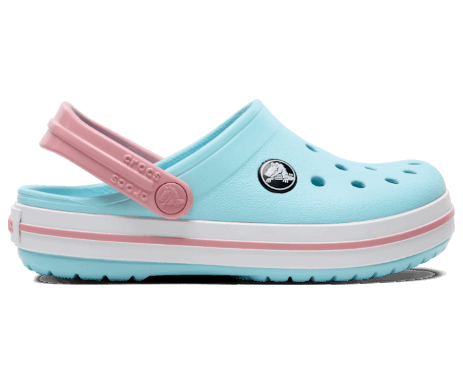 Crocs Toddler Crocband Clog Ice Blue-White