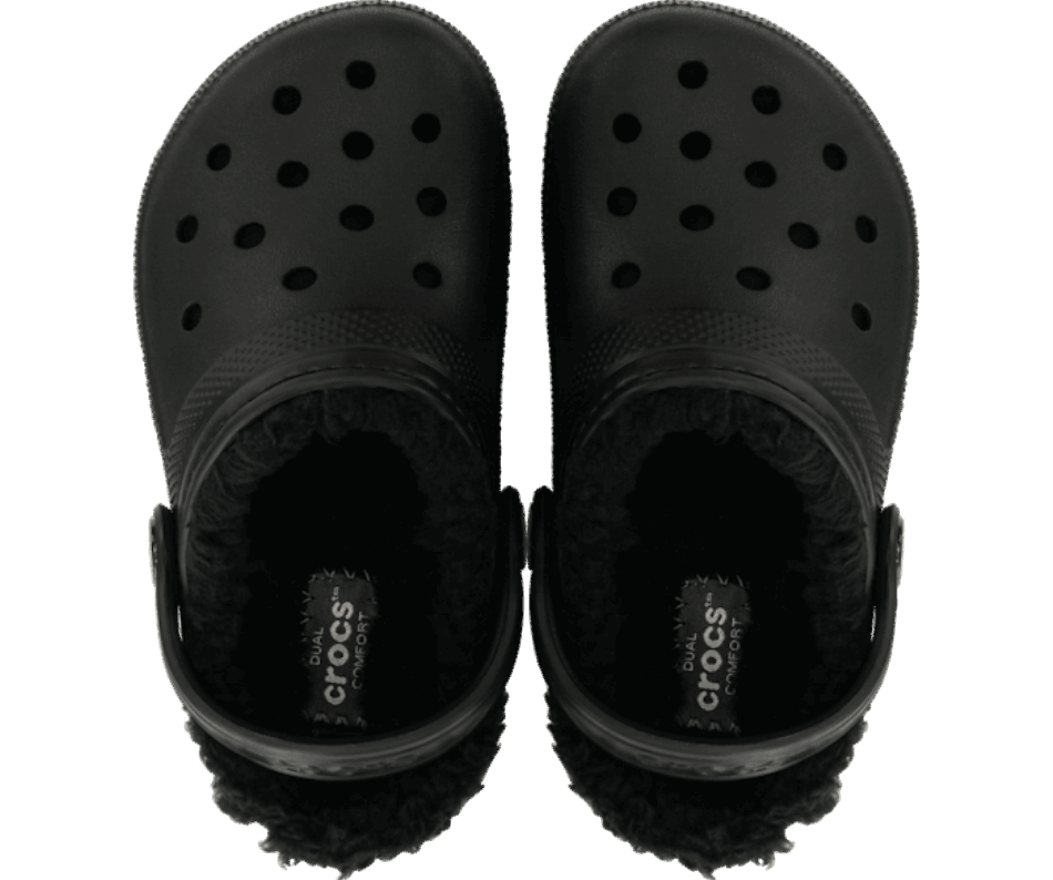 Crocs Toddler Classic Lined Clog Black