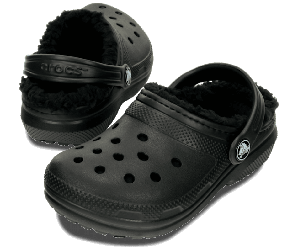 Crocs Toddler Classic Lined Clog Black