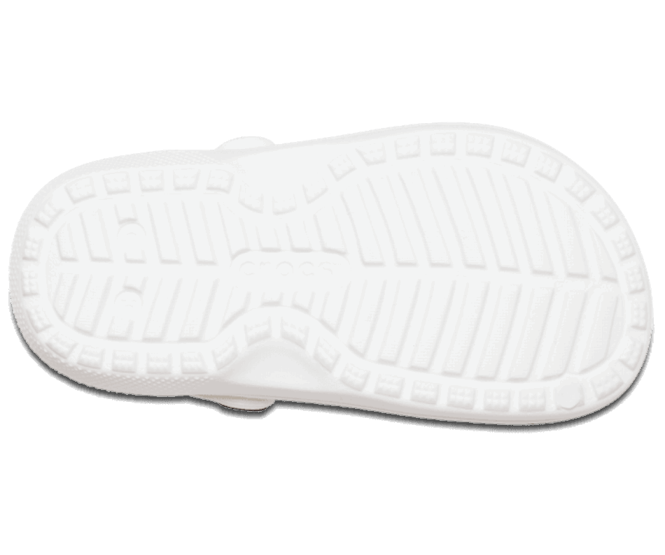 Crocs Toddler Classic Lined Clog White-Grey