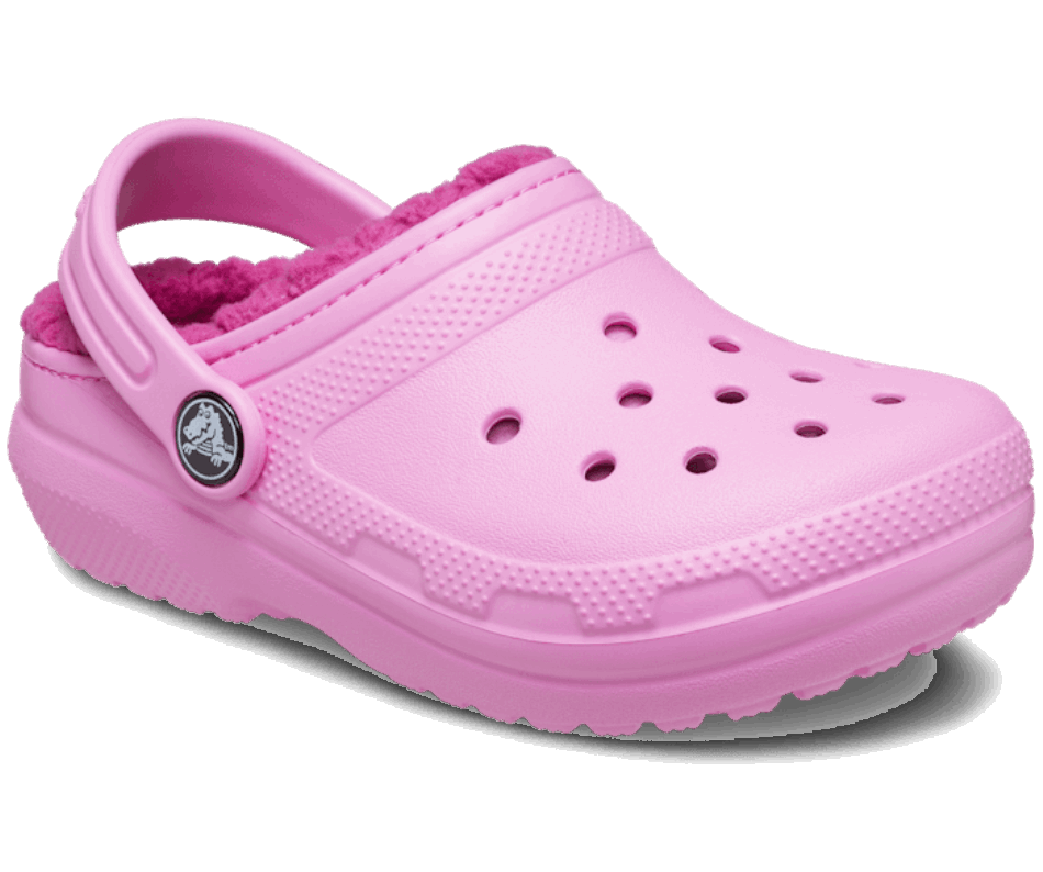 Crocs Toddler Classic Lined Clog Taffy Pink