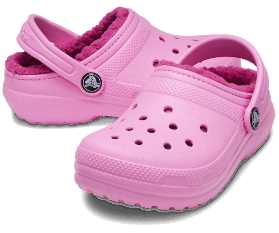 Crocs Toddler Classic Lined Clog Taffy Pink