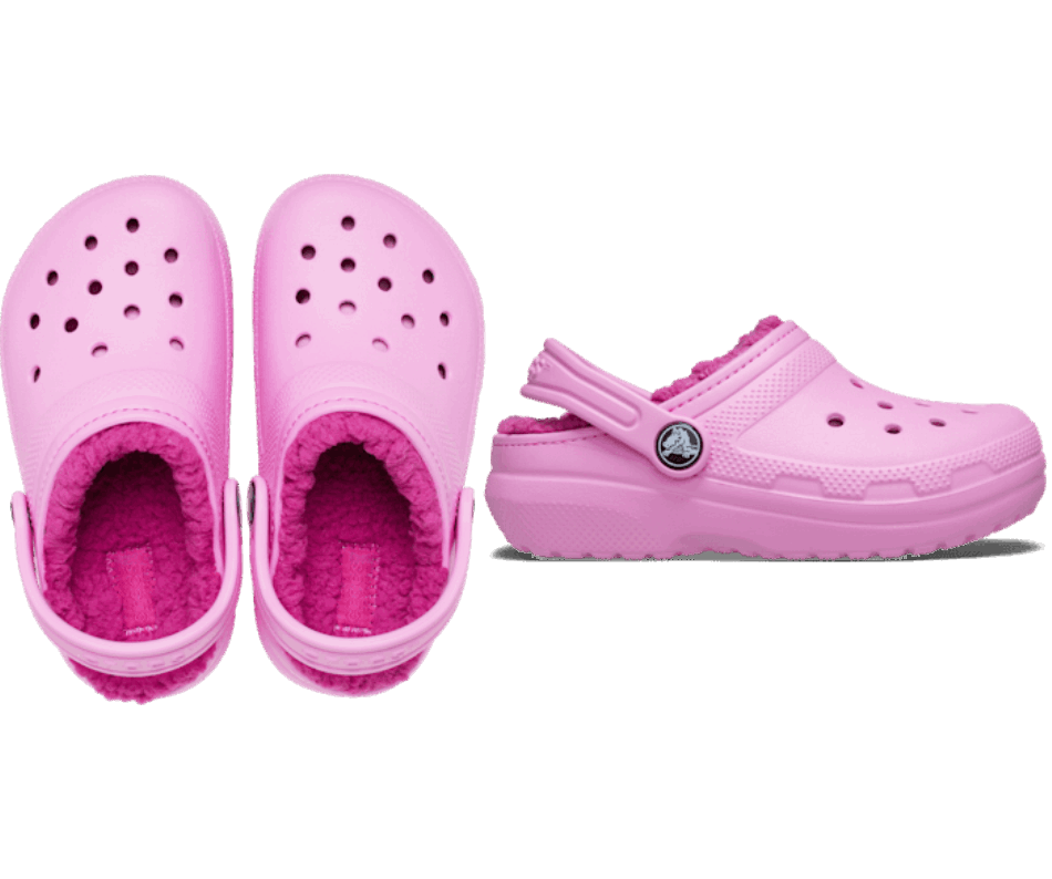 Crocs Toddler Classic Lined Clog Taffy Pink