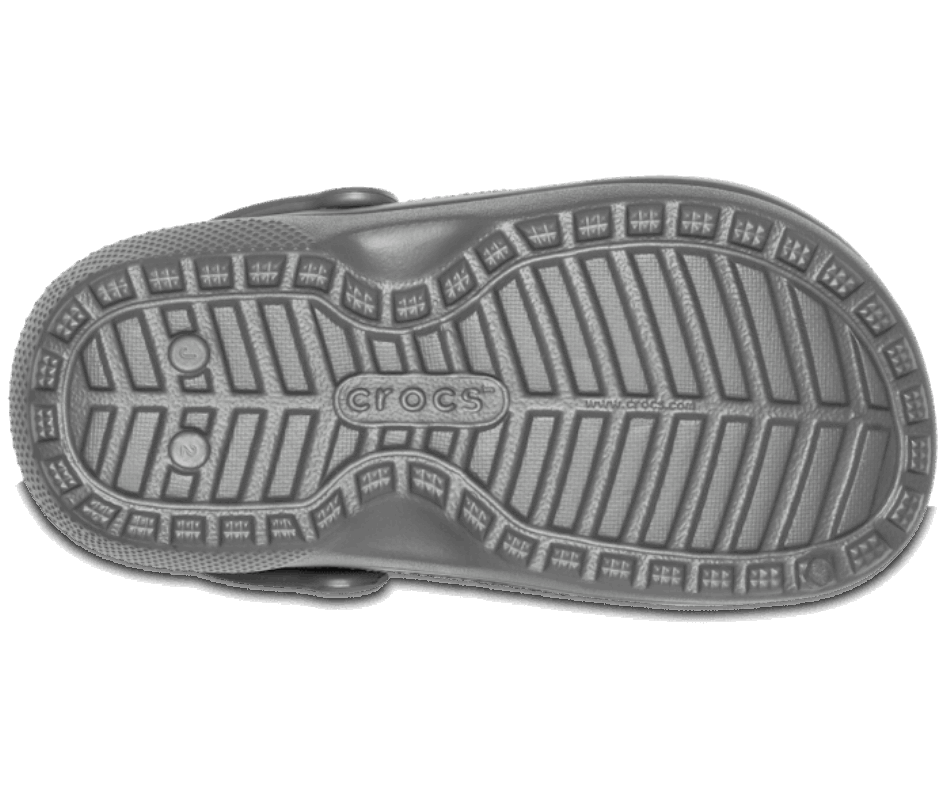 Crocs Kids' Classic Lined Clog Slate Grey-Smoke