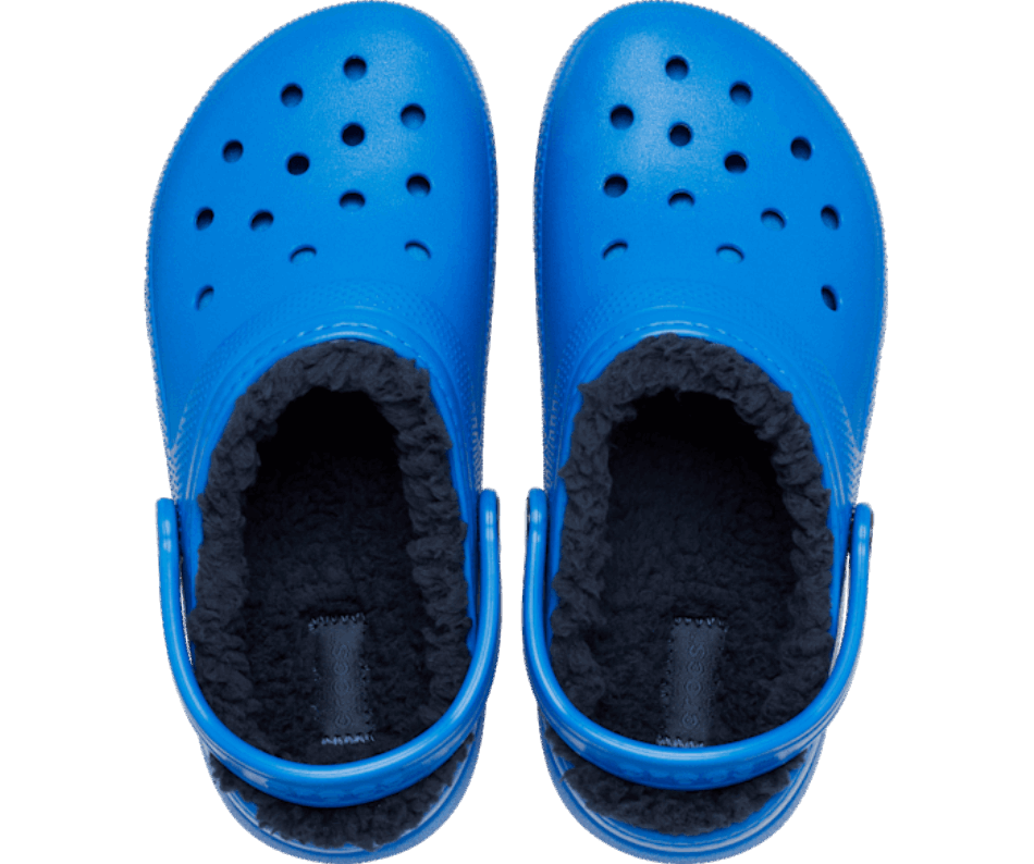 Crocs Kids' Classic Lined Clog Blue Bolt