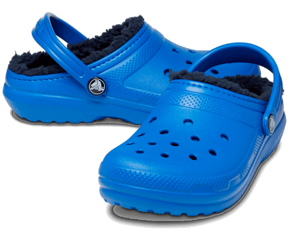 Crocs Kids' Classic Lined Clog Blue Bolt
