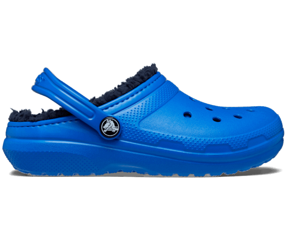 Crocs Kids' Classic Lined Clog Blue Bolt