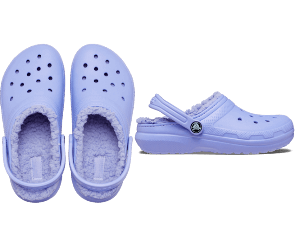 Crocs Kids' Classic Lined Clog Digital Violet